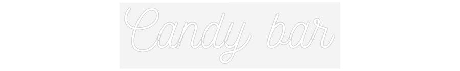 Néon sur mesure : Candy bar