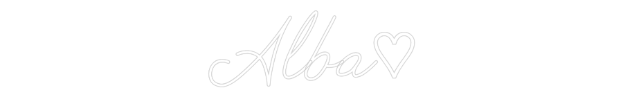 Néon sur mesure : Alba♡