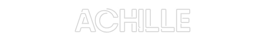 Néon sur mesure : Achille