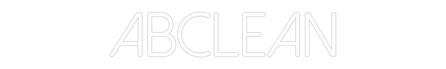 Néon sur mesure : ABCLEAN