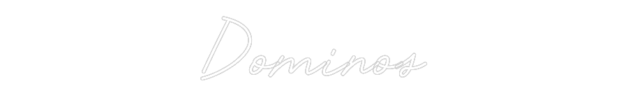 Néon sur mesure : Dominos