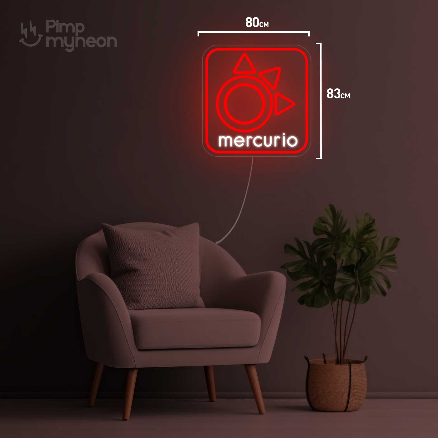 Mercurio - Néon Personnalisé