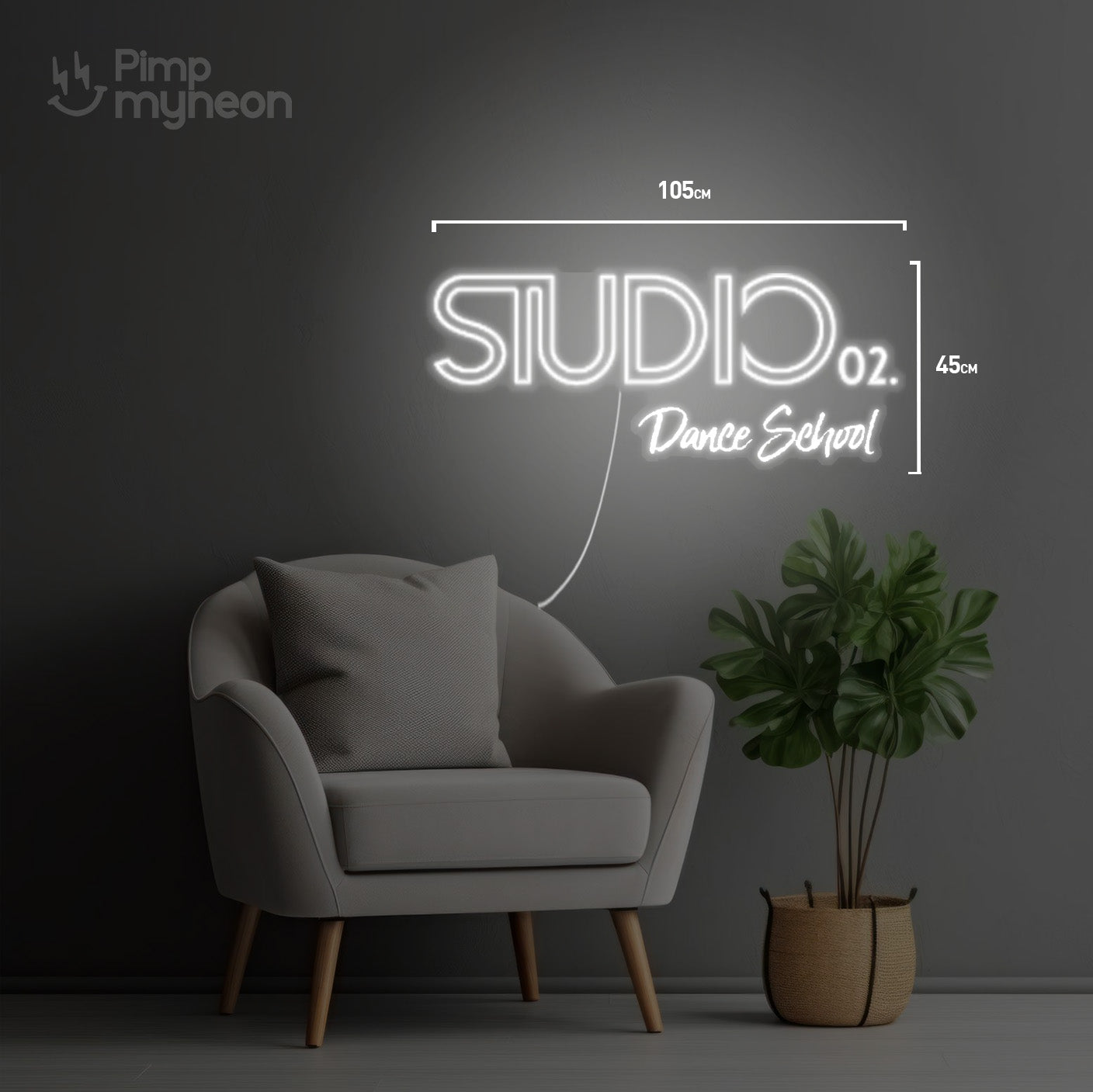 Studio Dance School - Néon Personnalisé
