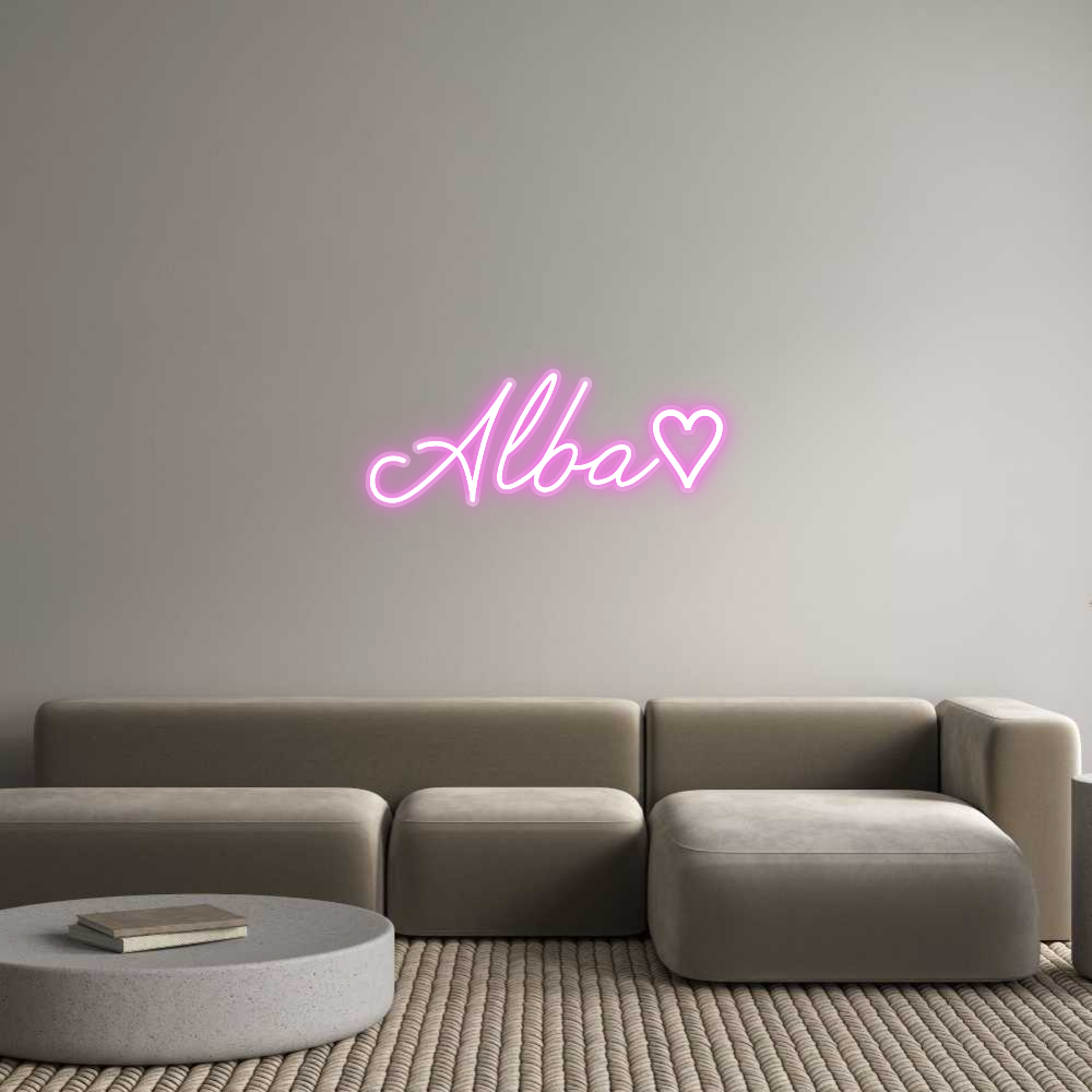 Néon sur mesure : Alba♡