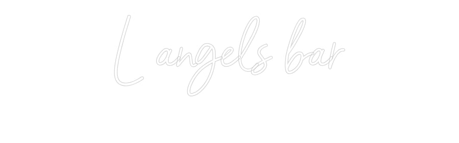 Néon sur mesure : L angels bar