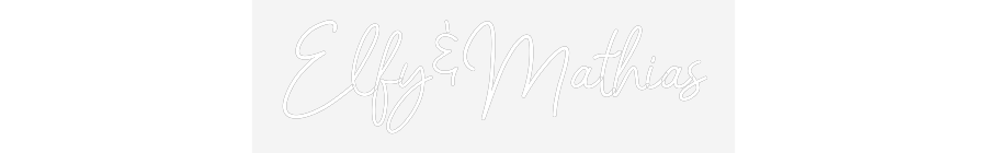 Néon sur mesure : Elfy&Mathias