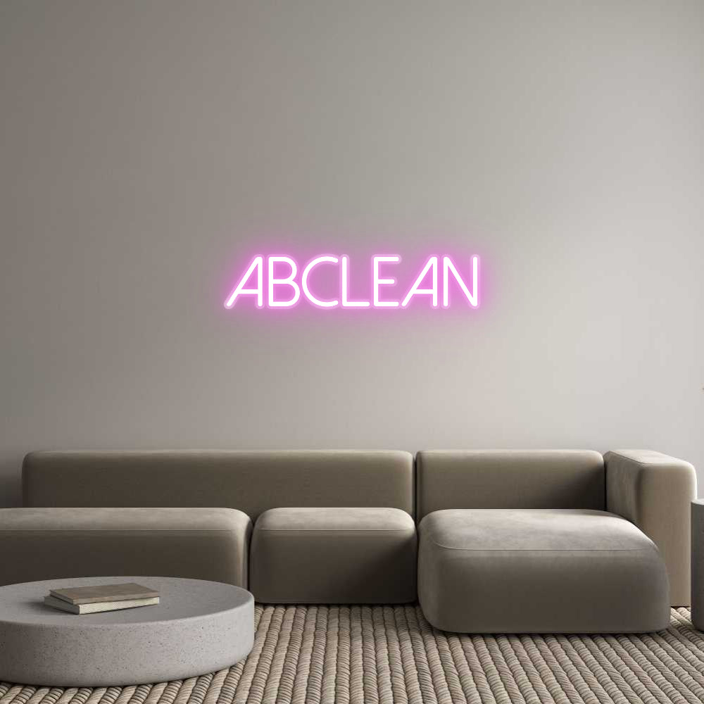 Néon sur mesure : ABCLEAN