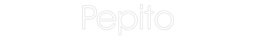 Néon sur mesure : Pepito