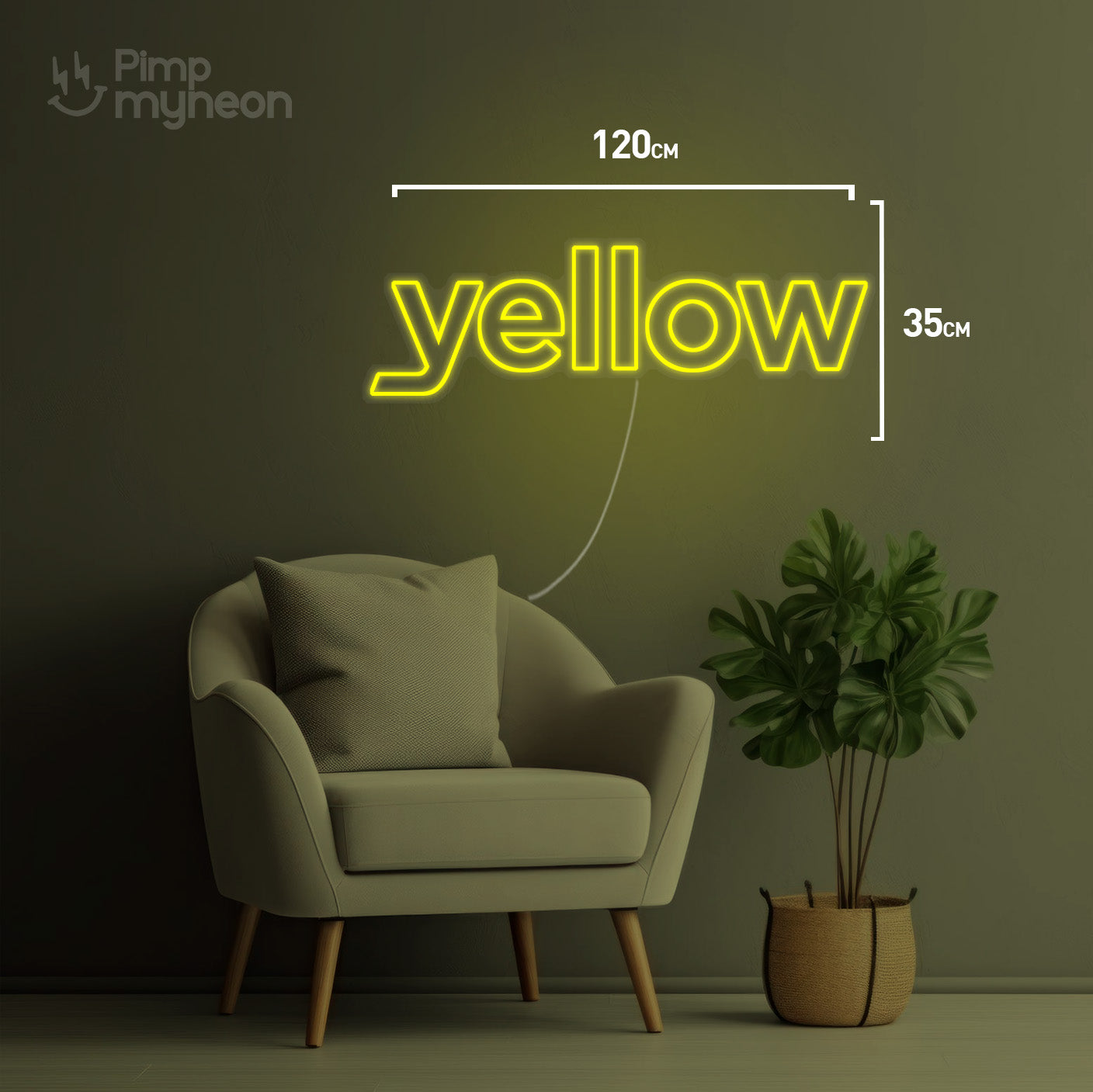 Yellow - Néon Personnalisé