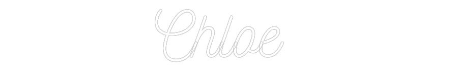 Néon sur mesure : Chloe