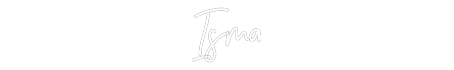 Néon sur mesure : Isma