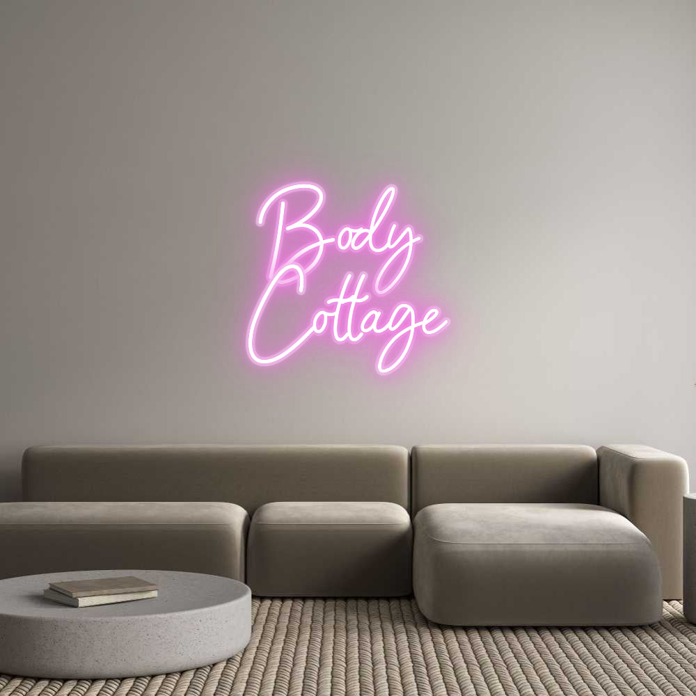 Néon sur mesure : Body 
Cottage