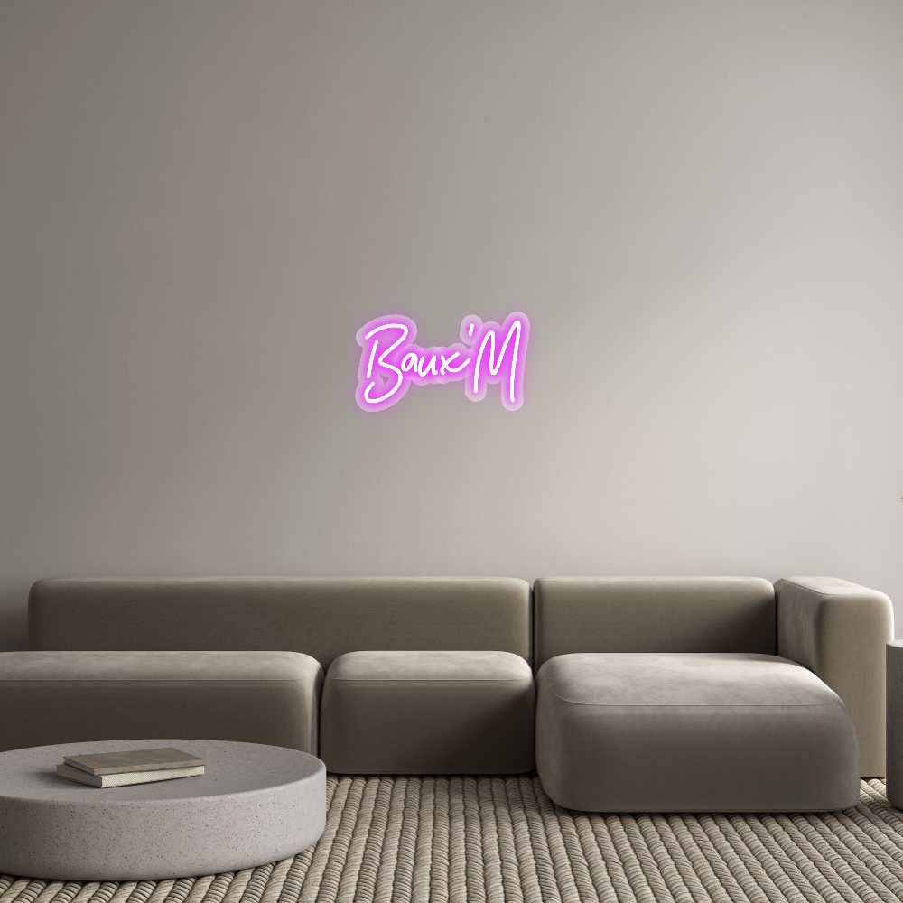 Néon sur mesure : Baux'M