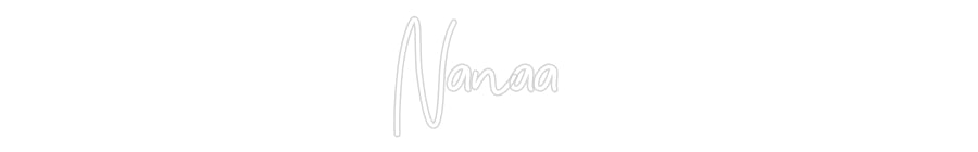 Néon sur mesure : Nanaa