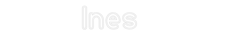 Néon sur mesure : Ines