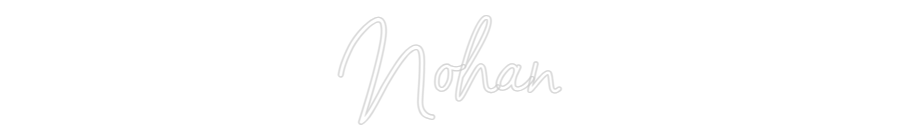 Néon sur mesure : Nohan