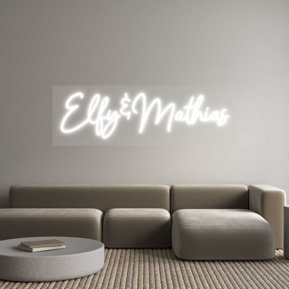 Néon sur mesure : Elfy&Mathias