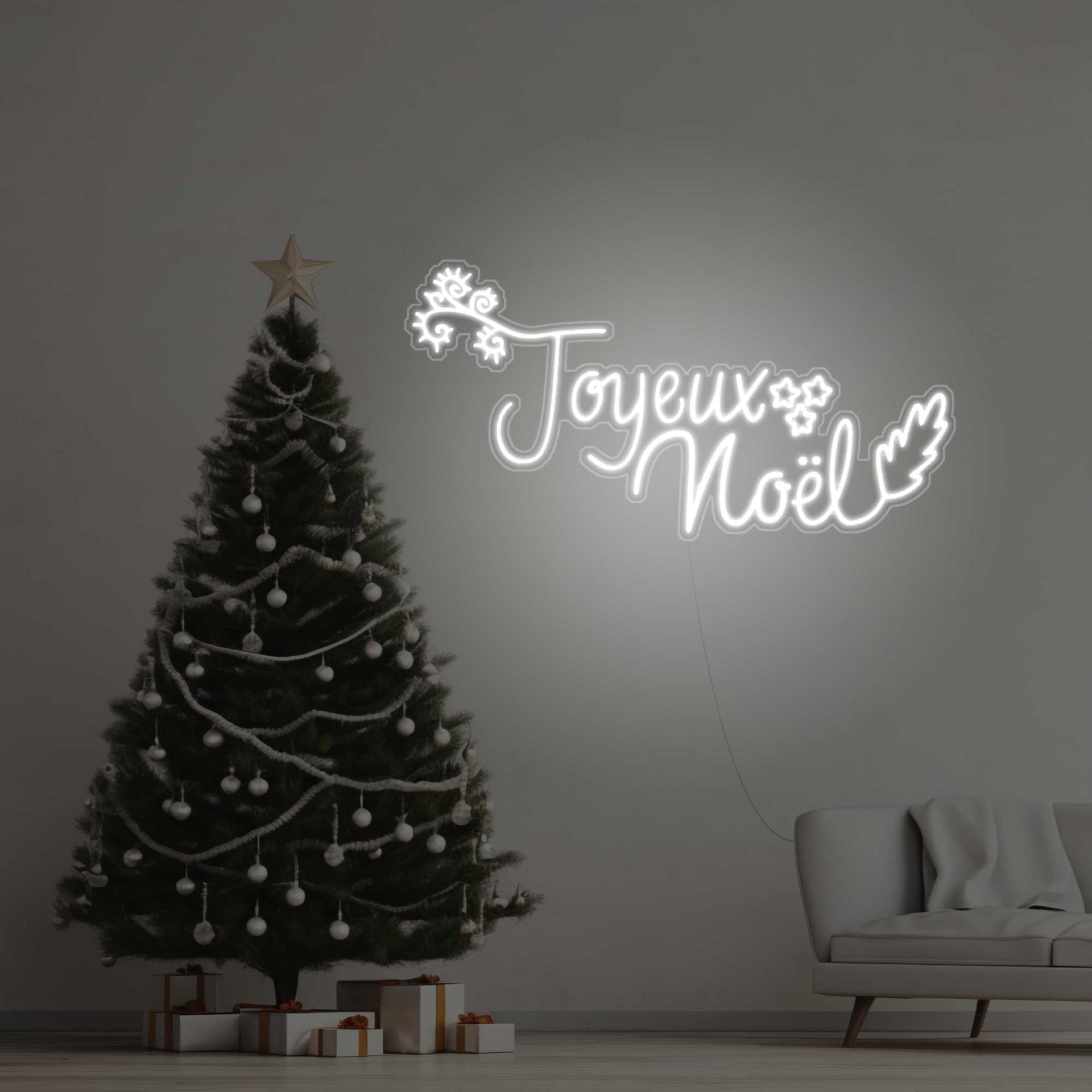 Neon Joyeux Noel, image size:1920x1920